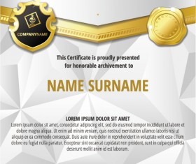 Luxury diploma and certificate template vector design 16