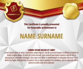 Luxury diploma and certificate template vector design 17
