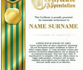Luxury diploma and certificate template vector design 18