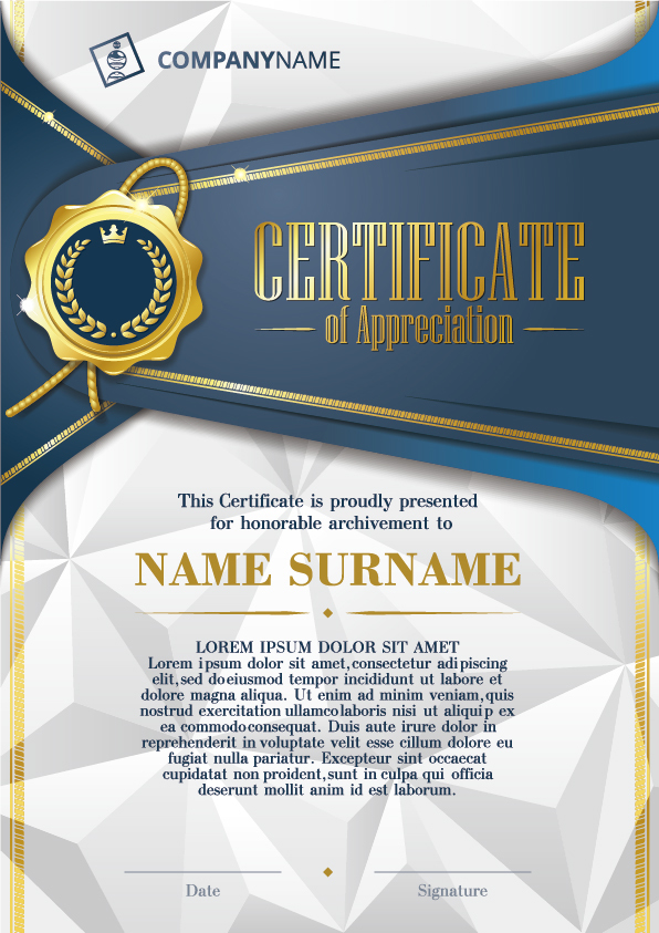 Luxury diploma and certificate template vector design 21