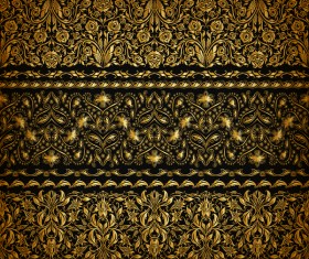 Luxury golden borders decor vector set 03