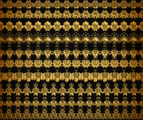 Luxury golden borders decor vector set 05