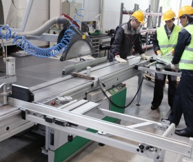 Machine Tool Workers Stock Photo