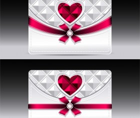 Merry christmas with happy new year ornate card vector 03