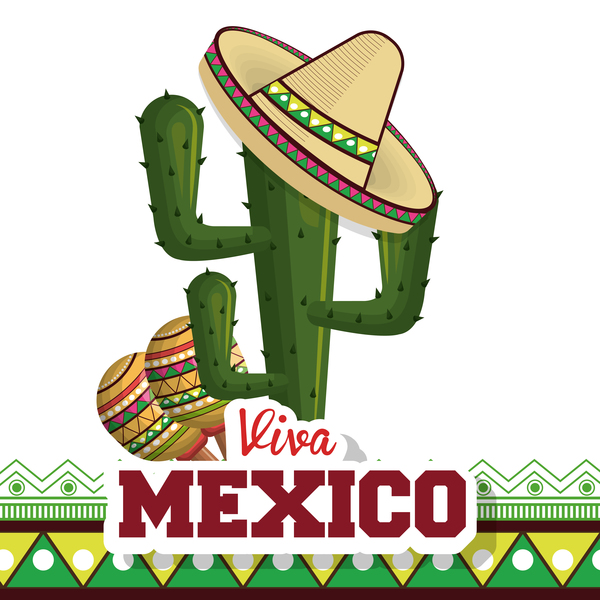 Mexico viva festival poster vector design 06