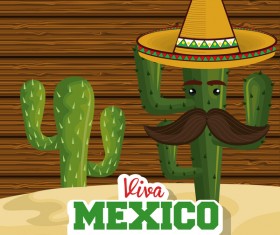 Mexico viva festival poster vector design 07