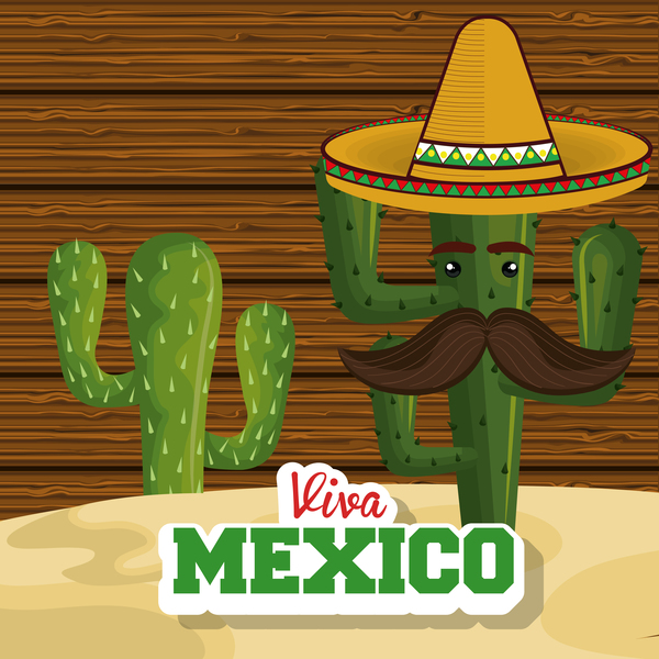 Mexico viva festival poster vector design 07