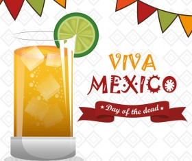 Mexico viva poster template vector 01