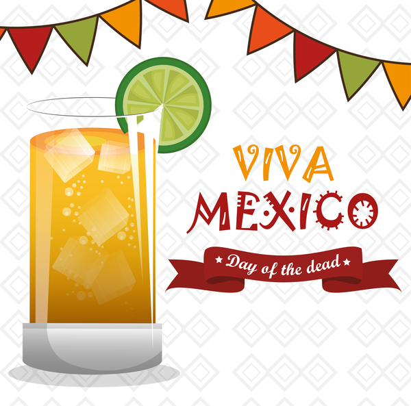 Mexico viva poster template vector 01