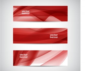 Modern banner with red abstract vector 02