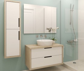 Modern bathroom decoration effect HD picture