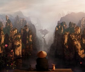 Mountain scenery HD picture