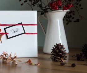 Natural and simple Christmas decoration Stock Photo 02