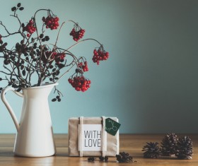 Natural and simple Christmas decoration Stock Photo 04