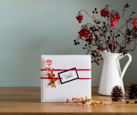 Natural and simple Christmas decoration Stock Photo 05