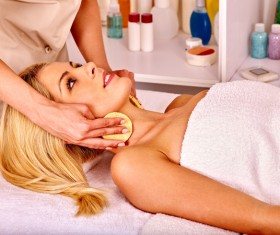 Neck Massage Care Stock Photo