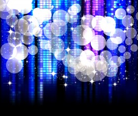 Neon shiny background with cricles vector