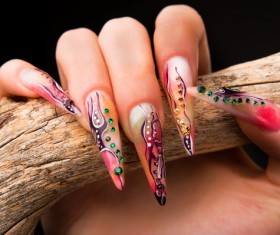 Painted eagle drill nail HD picture