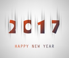 Paper cutting 2017 new year background vector 02