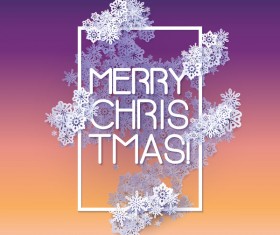 Paper snowflake christmas background vector 23