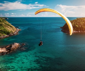 Paragliding sports Stock Photo