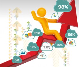 People with infographic creative vectors 01