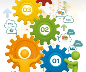 People with infographic creative vectors 03