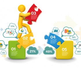 People with infographic creative vectors 04