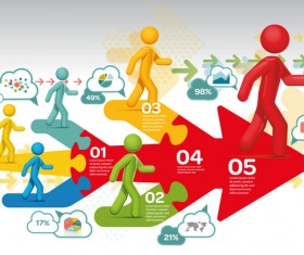 People with infographic creative vectors 05
