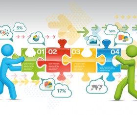 People with infographic creative vectors 06