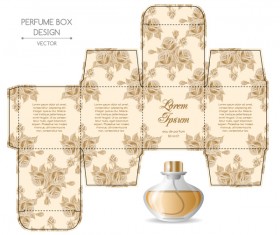 Perfume box packaging template vectors material 06 free download