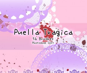 Puella Tragica photoshop brushes