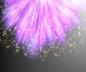 Purple Light rays illustration vector 01