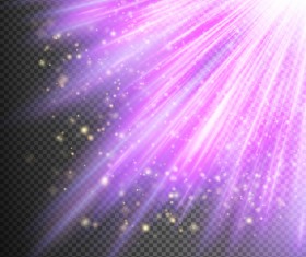 Purple Light rays illustration vector 08