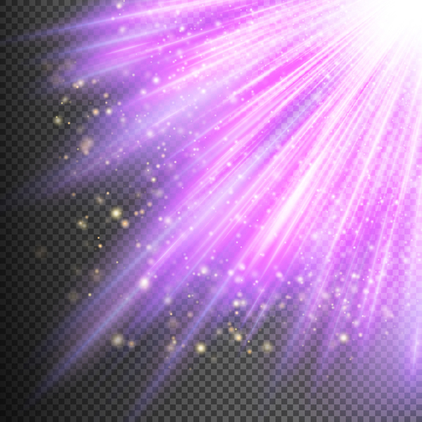 Purple Light rays illustration vector 08