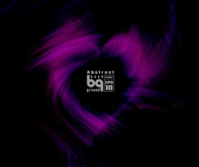 Purple abstract heart with dark background vector