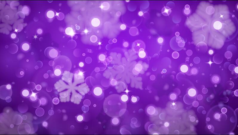 Purple background with snowflake vector.