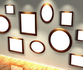 Raster backgrounds with frames Stock Photo 06