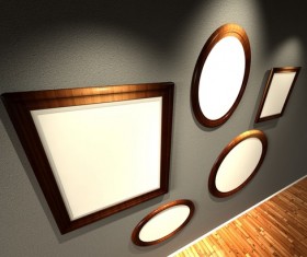 Raster backgrounds with frames Stock Photo 08