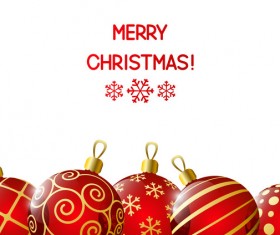 Red with white christmas background and snow vector free download