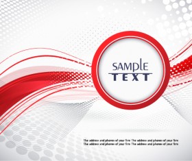 Red lines with abstract background vector