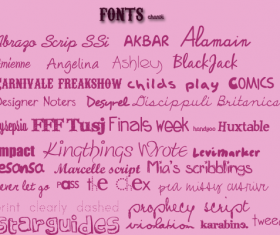 Retro creative font pack