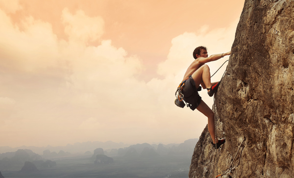 Rock climbing HD picture