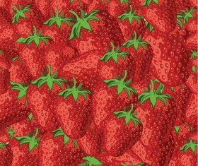 Seamless pattern strawberries vectors