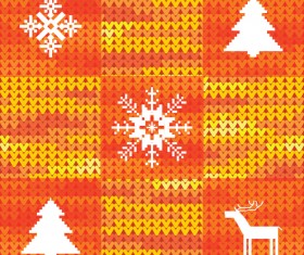 Set of Christmas patterns seamless vector material 10