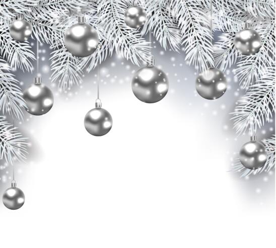 silver christmas wallpaper