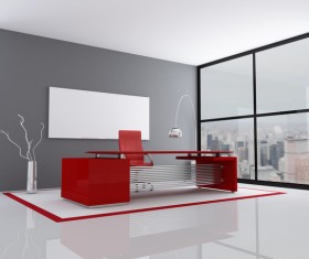 Simple and bright modern office HD picture
