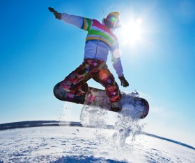 Skiing enthusiasts Stock Photo