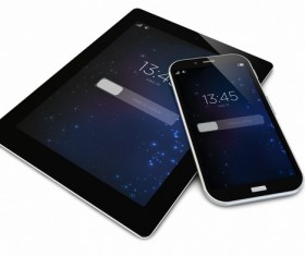 Smart phones and tablets Stock Photo