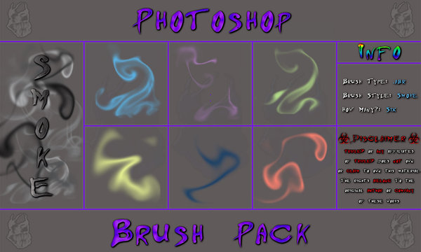 Smoke photoshop brushes pack